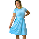 Vestido Midi Feminino Candy Color Viscolycra