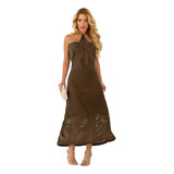 Vestido Midi Festa Tricot
