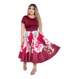 Vestido Midi Gode Estampado
