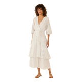 Vestido Midi Listras Maria