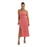 Vestido Midi Longuete Com