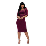Vestido Midi Longuete Moda