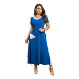 Vestido Midi Longuete Moda