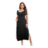 Vestido Midi Longuete Moda