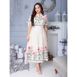 Vestido Midi Luxo Lese