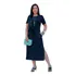 Vestido Midi Moletinho Feminino Casual Elegante Premium 