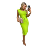 Vestido Midi Neon 