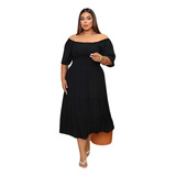 Vestido Midi Plus Festa