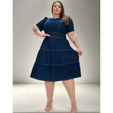 Vestido Midi Plus Size