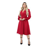 Vestido Midi Rodado De