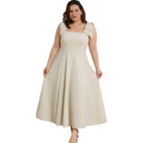 Vestido Midi Rodado Feminino