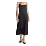 Vestido Midi Seda Calvin
