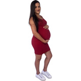 Vestido Midi Tubinho Gravida
