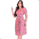 Vestido Midi Tule Estampado