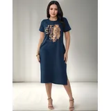 Vestido Midi Viscolycra Moda