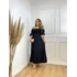 Vestido Midi Viscose Lastex Moda Feminina + Frete Gratis