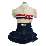 Vestido Mini Saia Jeans