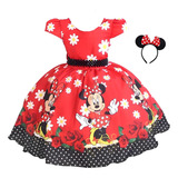 Vestido Minnie Vermelha Festa
