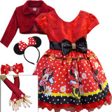 Vestido Minnie Vermelha Luxo