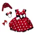 Vestido Minnie Vermelho Com Bolero E 2 Tiaras