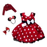 Vestido Minnie Vermelho Com