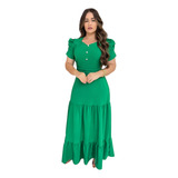 Vestido Moda Evangelica Longo