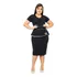 Vestido Moda Evangélico Tubinho Malha Crepe/jacard Rosimar