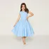 Vestido Moda Infantil Menina Lese Céu Azul Festa Casamento