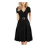 Vestido Moda Simples Com Saia Midi Para Mulheres