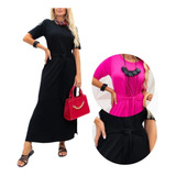 Vestido Moderno Malha Manga