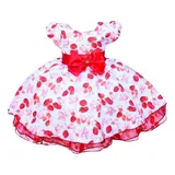 Vestido Moranguinho Infantil Festa