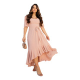 Vestido Mullet Babado Feminino