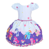 Vestido My Little Pony Casual Infantil Luxo