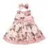 Vestido Para Bebê Manga Curta Menina Ariele