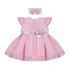 Vestido Para Bebê Menina  Rosa 100% Algodão