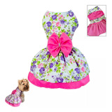 Vestido Para Pet Roupa Para Cachorro E Gato Tamanho P M G