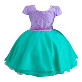 Vestido Pequena Sereia Ariel