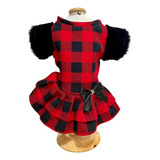 Vestido Pet Para Gato Cachorro Pequeno Xadrez Festa Junina