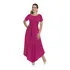 Vestido Pink Longo Com Faixa E Saia Bico