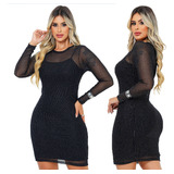 Vestido Plus Size 2 Peças Tule C Vestido Modelador Lindooo