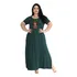 Vestido Plus Size Básico Moda Casual Confortável Liso Verão