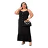 Vestido Plus Size Com Botão Bojo Alcinha Regulável Verão