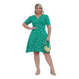 Vestido Plus Size Estampado