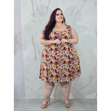Vestido Plus Size Estampado