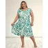 Vestido Plus Size Feminino Midi Casual E Elegante Moda Verão