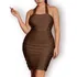 Vestido Plus Size Frente Única Com Drapeados Laterais