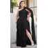 Vestido Plus Size Longo Fenda Na Saia Chic Luxo Formatura