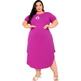 Vestido Plus Size Longo Moda Evangélica