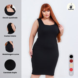 Vestido Plus Size Midi