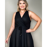 Vestido Plus Size Transpassado
